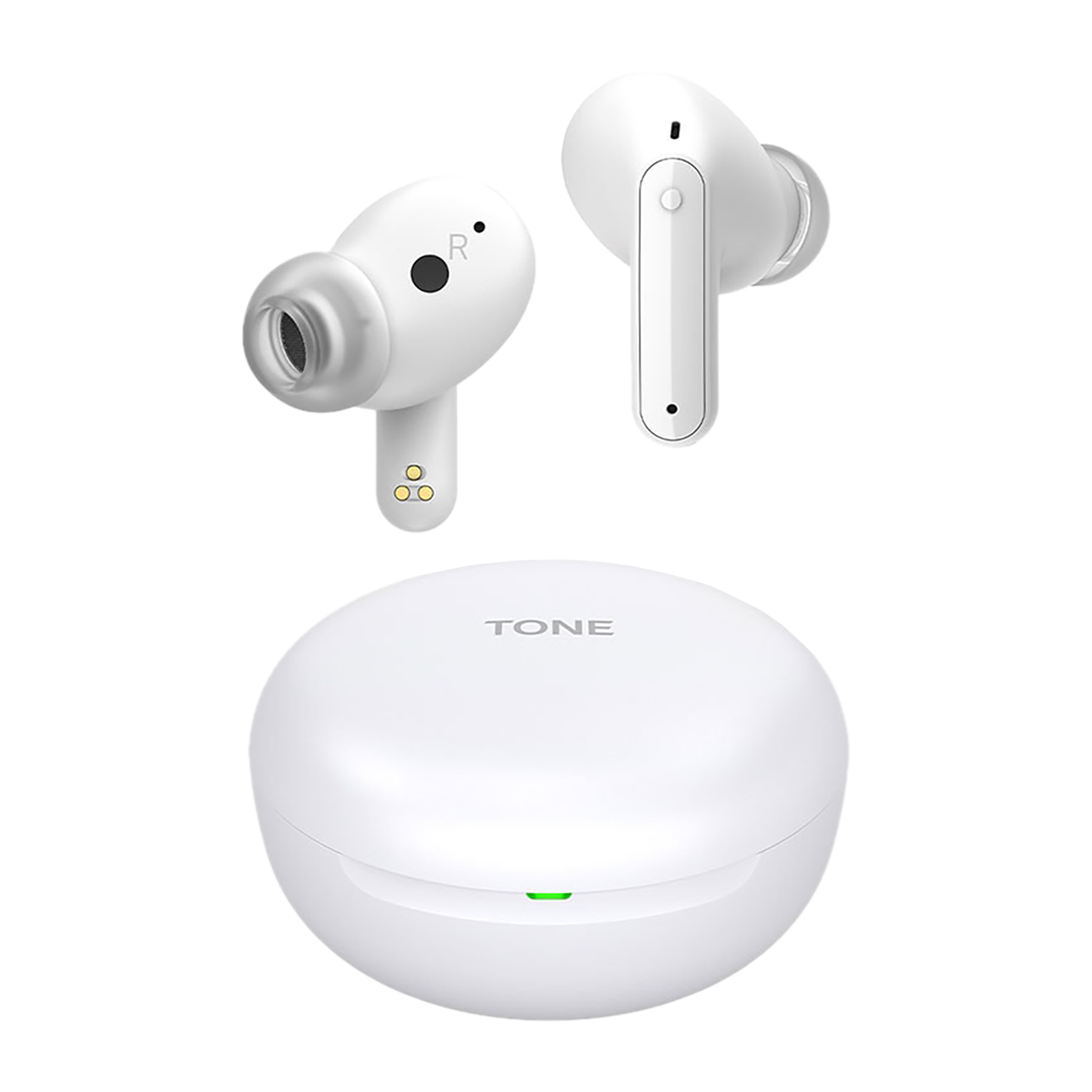 LG Tone Free TONE FP5W.CINDLLK TWS Earbuds with Active Noise Cancellation IPX4 Sweat Water Resistant 22 Hours Playback Pearl White